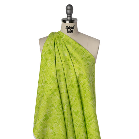 Printed Quilting Cotton by Patrick Lose for Northcott - Lime Twist Jazzy Painted Texture - Tonal Trios Collection