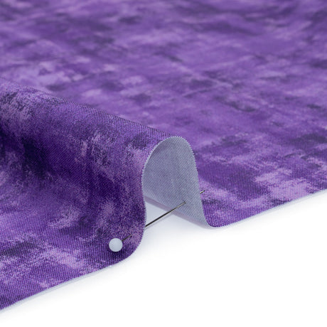 Printed Quilting Cotton by Patrick Lose for Northcott - Mardi Gras Jazzy Painted Texture - Tonal Trios Collection