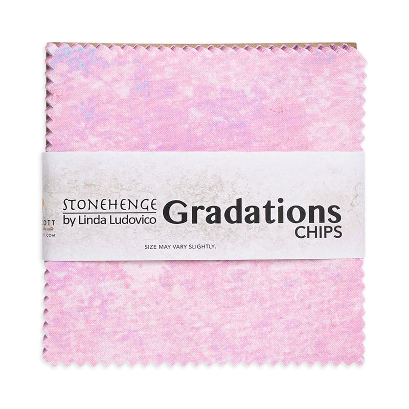 Stonehenge Quilting Cotton Chips 5" Square Precuts - Muse - Gradations II Collection