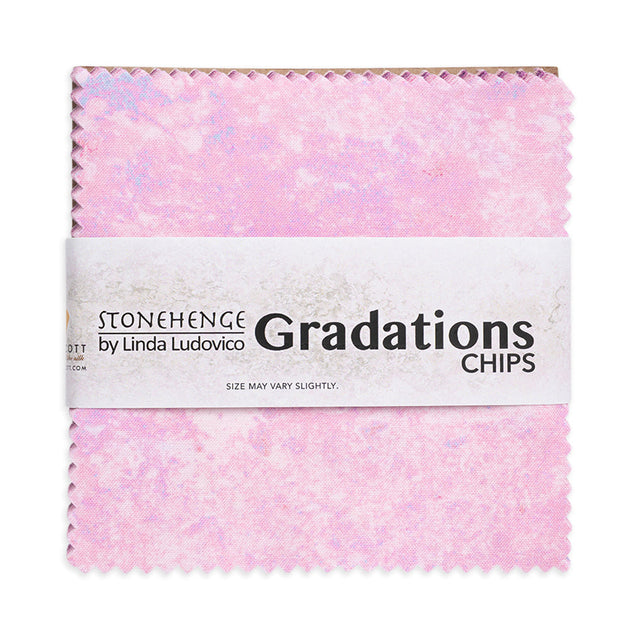 Stonehenge Quilting Cotton Chips 5" Square Precuts - Muse - Gradations II Collection