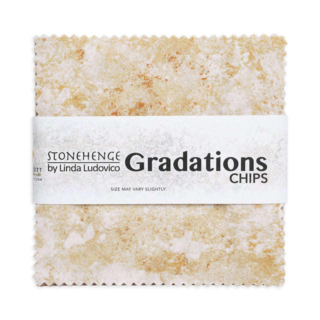 Stonehenge Quilting Cotton Chips 5" Square Precuts - Canyon - Gradations II Collection