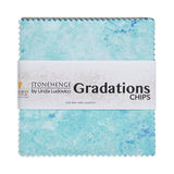 Stonehenge Quilting Cotton Chips 5" Square Precuts - Midnight - Gradations II Collection