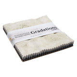 Stonehenge Quilting Cotton Chips 5" Square Precuts - Slate - Gradations II Collection