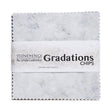 Stonehenge Quilting Cotton Chips 5" Square Precuts - Graphite - Gradations II Collection