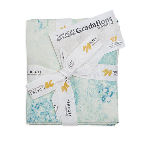 Stonehenge Quilting Cotton Fat Quarter Bundle Precuts - Gemstone 24pc - Multi Mixers Collection