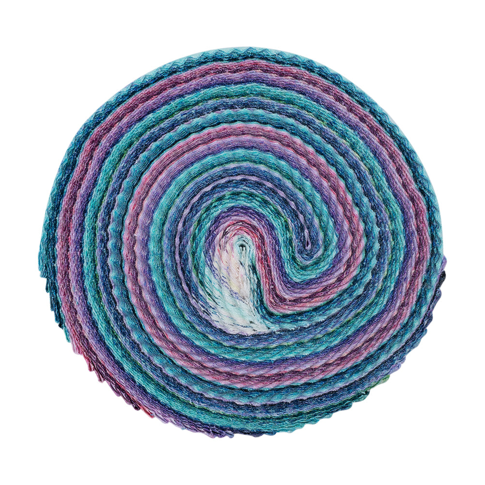 Stonehenge Quilting Cotton Strip Roll 2.5" Strip Precuts - Crystal - Gradations II Collection