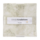 Stonehenge Quilting Cotton Tiles 10" Square Precuts - Mineral - Gradations II Collection