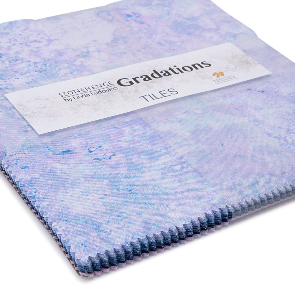 Stonehenge Quilting Cotton Tiles 10" Square Precuts - Twilight - Gradations II Collection