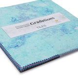 Stonehenge Quilting Cotton Tiles 10" Square Precuts - Crystal - Gradations II Collection