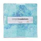 Stonehenge Quilting Cotton Tiles 10" Square Precuts - Crystal - Gradations II Collection