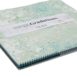 Stonehenge Quilting Cotton Tiles 10" Square Precuts - Blue Planet - Gradations II Collection