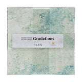 Stonehenge Quilting Cotton Tiles 10" Square Precuts - Blue Planet - Gradations II Collection