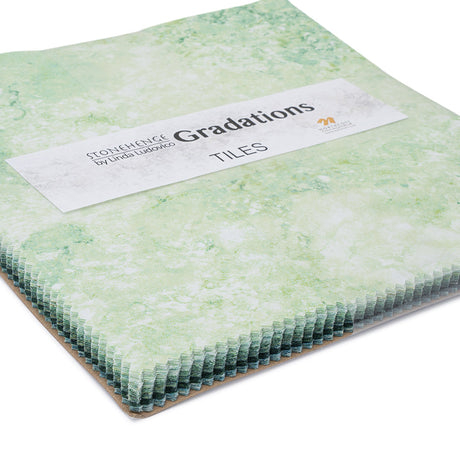 Stonehenge Quilting Cotton Tiles 10" Square Precuts - Pine Ridge - Gradations II Collection
