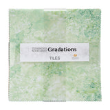 Stonehenge Quilting Cotton Tiles 10" Square Precuts - Pine Ridge - Gradations II Collection