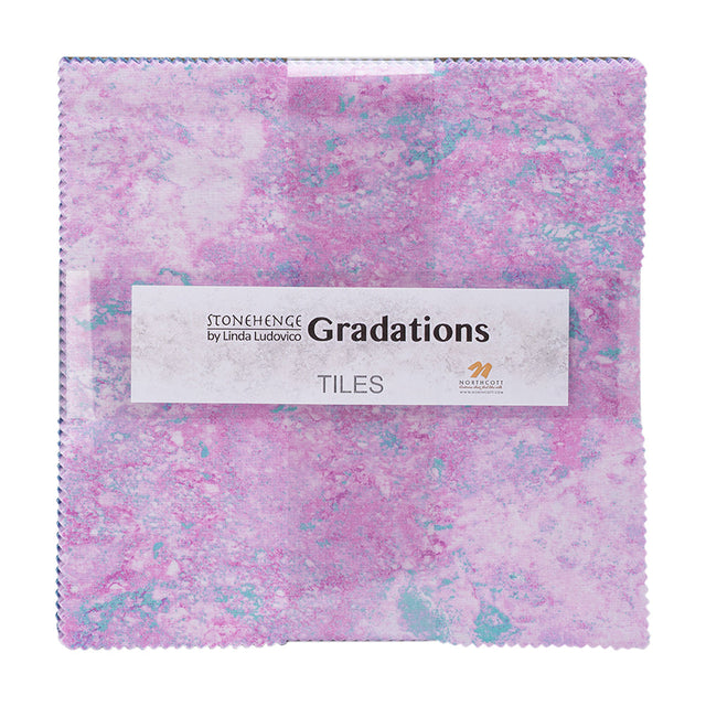 Stonehenge Quilting Cotton Tiles 10" Square Precuts - Mystic - Gradations II Collection