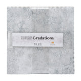 Stonehenge Quilting Cotton Tiles 10" Square Precuts - Graphite - Gradations II Collection