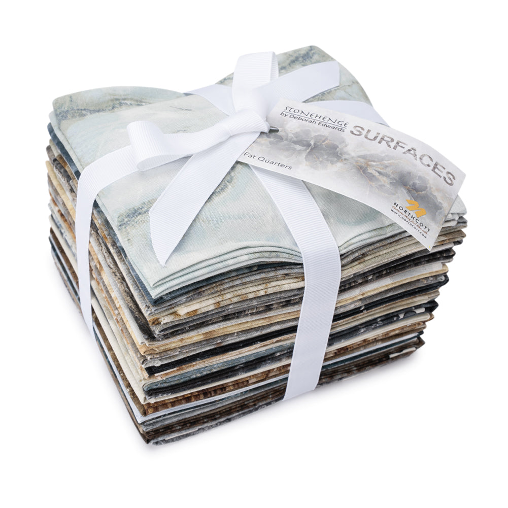 Stonehenge Quilting Cotton Fat Quarter Bundle Precuts - 24pc - Surfaces Collection
