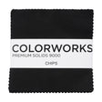 Northcott Quilting Cotton Chips 5" Square Precuts - Black - Colorworks Collection