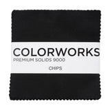 Northcott Quilting Cotton Chips 5" Square Precuts - Black - Colorworks Collection