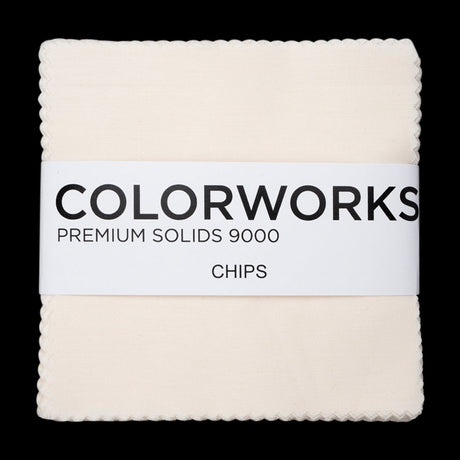 Northcott Quilting Cotton Chips 5" Square Precuts - Eggshell - Colorworks Collection