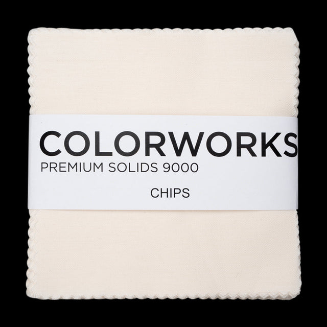 Northcott Quilting Cotton Chips 5" Square Precuts - Eggshell - Colorworks Collection