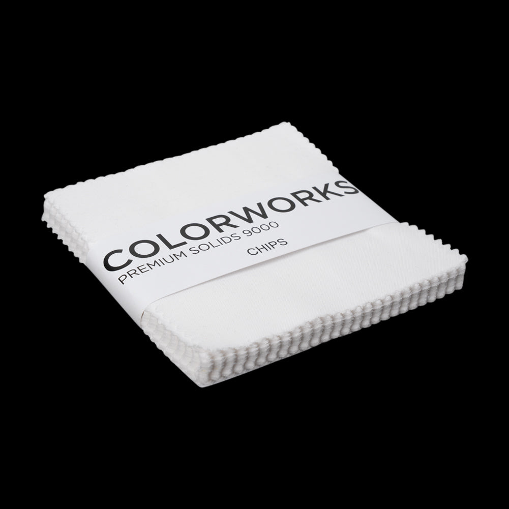 Northcott Quilting Cotton Chips 5" Square Precuts - Snow - Colorworks Collection