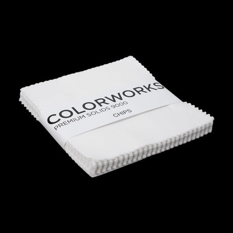 Northcott Quilting Cotton Chips 5" Square Precuts - Snow - Colorworks Collection