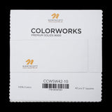 Northcott Quilting Cotton Chips 5" Square Precuts - Snow - Colorworks Collection