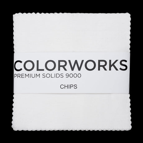 Northcott Quilting Cotton Chips 5" Square Precuts - Snow - Colorworks Collection