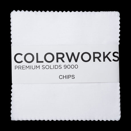 Northcott Quilting Cotton Chips 5" Square Precuts - Superwhite - Colorworks Collection