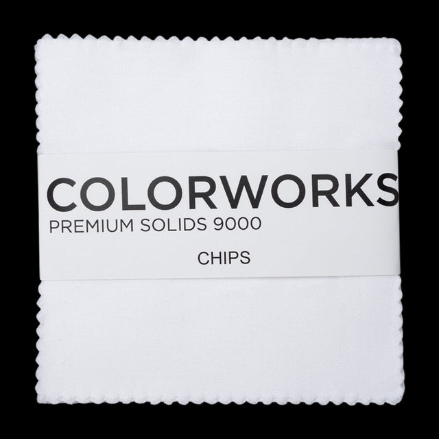 Northcott Quilting Cotton Chips 5" Square Precuts - Superwhite - Colorworks Collection