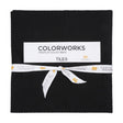 Northcott Quilting Cotton Tiles 10" Square Precuts - Black - Colorworks Collection