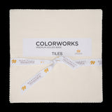 Northcott Quilting Cotton Tiles 10" Square Precuts - Eggshell - Colorworks Collection