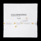 Northcott Quilting Cotton Tiles 10" Square Precuts - Superwhite - Colorworks Collection