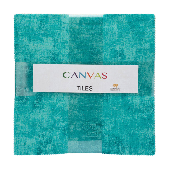 Northcott Quilting Cotton Tiles 10" Square Precuts - Multi - Canvas Collection