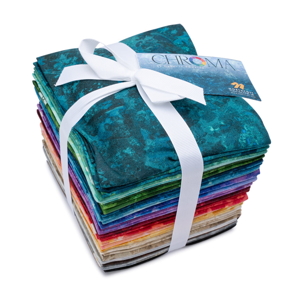 Northcott Quilting Cotton Fat Quarter Bundle Precuts - Multi 30pc - Chroma Collection