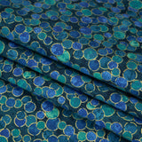 Metallic Printed Quilting Cotton by Northcott - Lagoon Polka Dot Confetti - Shimmer Collection