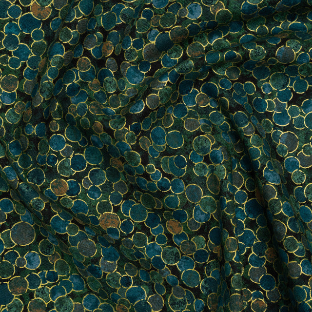 Metallic Printed Quilting Cotton by Northcott - Dawn Polka Dot Confetti - Shimmer Collection