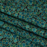 Metallic Printed Quilting Cotton by Northcott - Peacock Polka Dot Confetti - Shimmer Collection