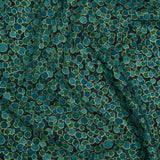 Metallic Printed Quilting Cotton by Northcott - Peacock Polka Dot Confetti - Shimmer Collection
