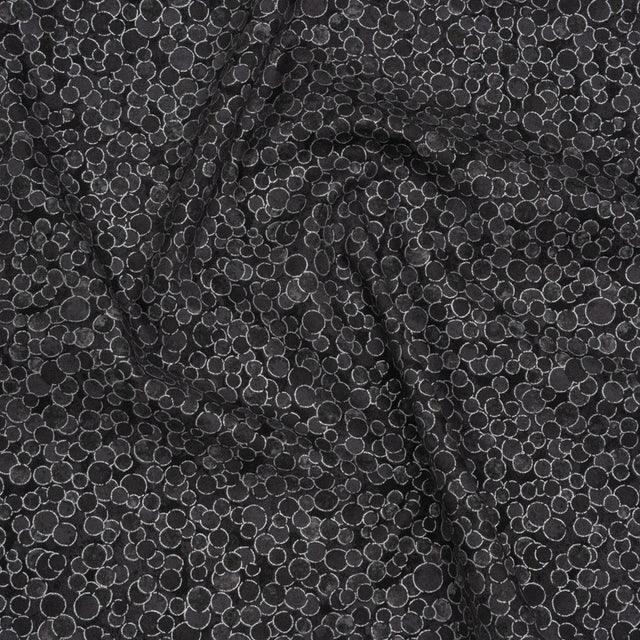Metallic Printed Quilting Cotton by Northcott - City Fog Polka Dot Confetti - Shimmer Collection
