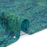Metallic Printed Quilting Cotton by Northcott - Lagoon River Rocks - Shimmer Collection