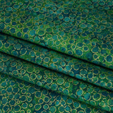 Metallic Printed Quilting Cotton by Northcott - Peacock River Rocks - Shimmer Collection