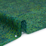 Metallic Printed Quilting Cotton by Northcott - Peacock River Rocks - Shimmer Collection