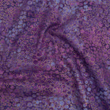 Metallic Printed Quilting Cotton by Northcott - Pansy River Rocks - Shimmer Collection