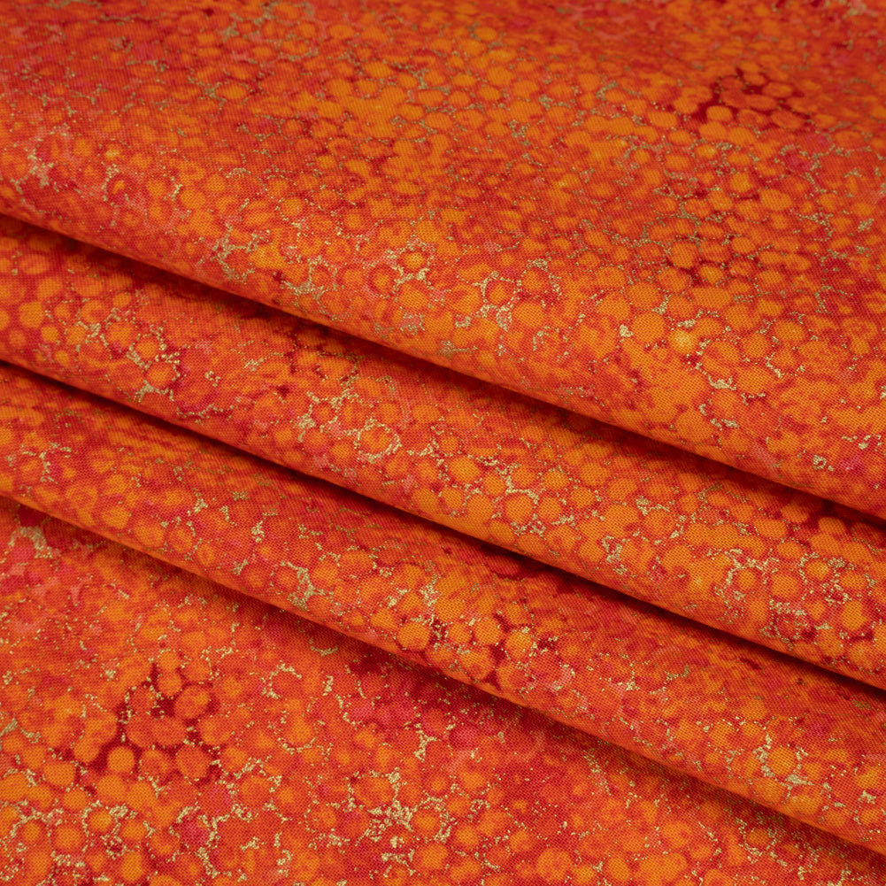 Metallic Printed Quilting Cotton by Northcott - Tutti Fruiti Pebbles - Shimmer Collection