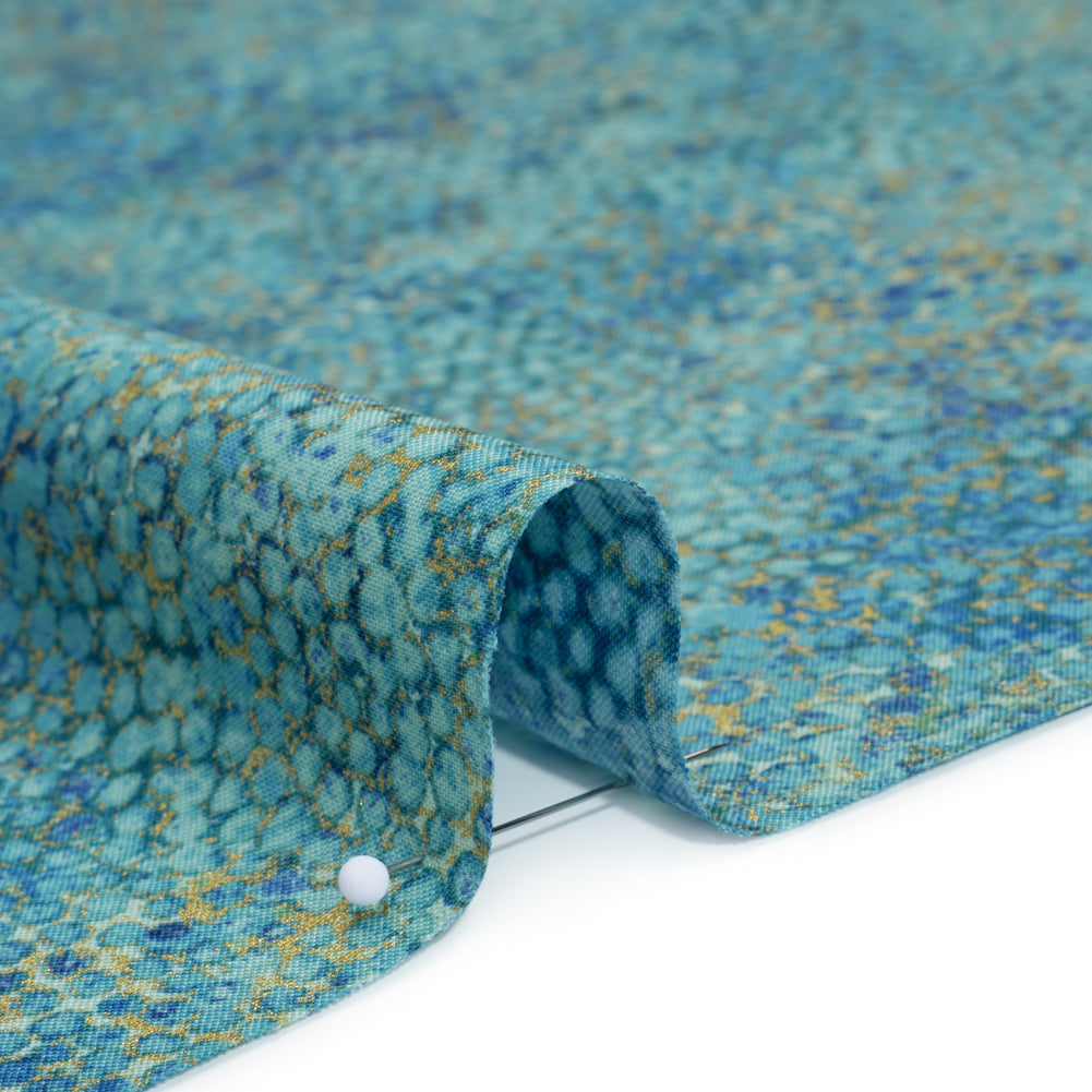 Metallic Printed Quilting Cotton by Northcott - Dusk Pebbles - Shimmer Collection
