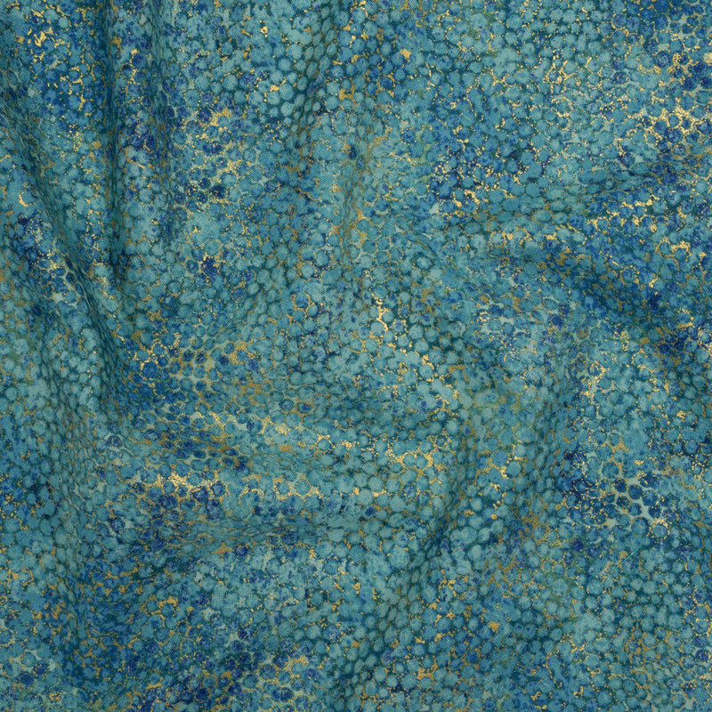 Metallic Printed Quilting Cotton by Northcott - Dusk Pebbles - Shimmer Collection