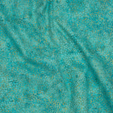 Metallic Printed Quilting Cotton by Northcott - Lagoon Pebbles - Shimmer Collection
