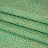 Metallic Printed Quilting Cotton by Northcott - Peacock Tiny Dots - Shimmer Collection